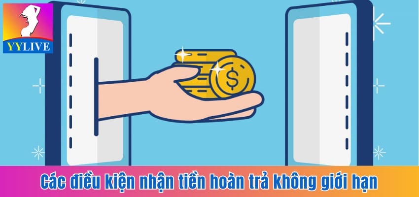 Khuyến Mãi Hoàn Tiền Tại YYlive Hấp Dẫn Không Giới Hạn 4 Các điều kiện nhận tiền hoàn trả không giới hạn