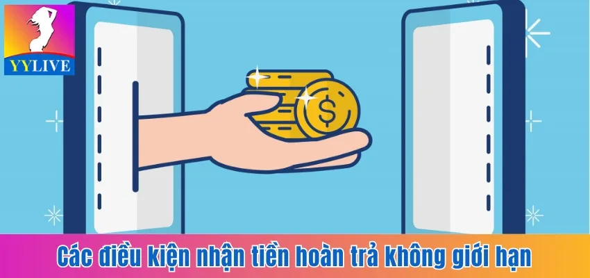Khuyến Mãi Hoàn Tiền Tại YYlive Hấp Dẫn Không Giới Hạn 4 Các điều kiện nhận tiền hoàn trả không giới hạn
