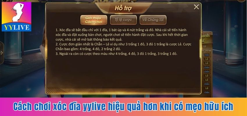 Cách Chơi Xóc Đĩa YYlive Luôn Thắng, Ẵm Thưởng Liền Tay 4 Cách chơi xóc đĩa YYlive hiệu quả hơn khi có mẹo hữu ích