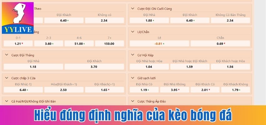 Giải Đáp Kèo Bóng Đá Là Gì Và Các Loại Hình Cược Phổ Biến 2 Hiểu đúng định nghĩa của kèo bóng đá